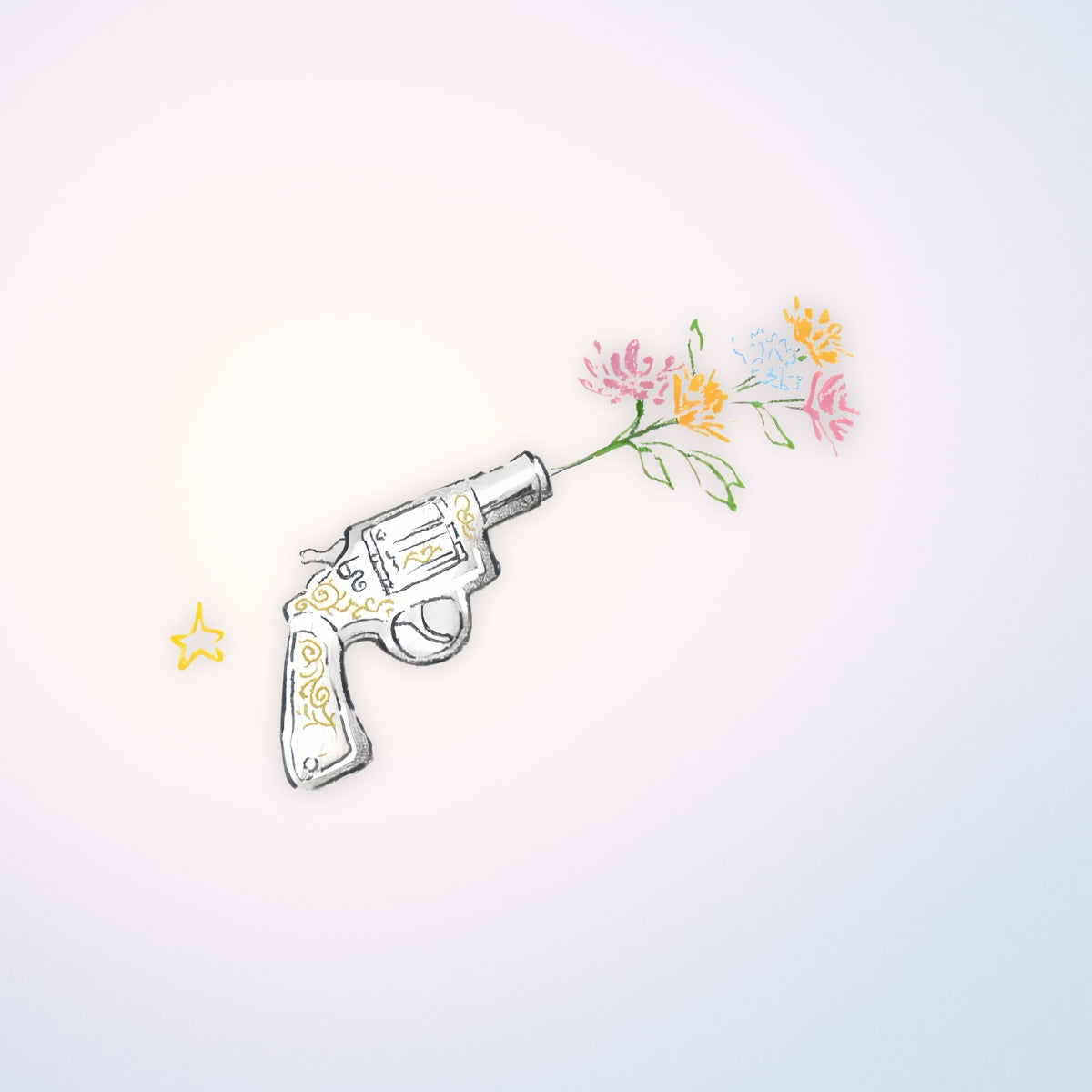 Floral gun shot