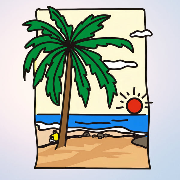 Island & Palm Trees