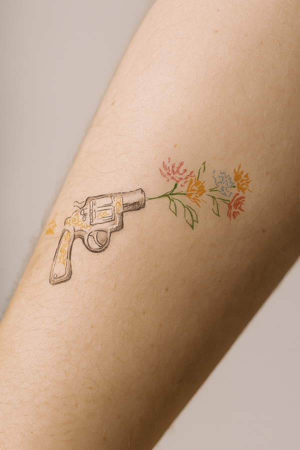 Floral gun shot