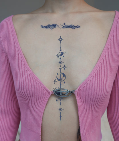 Spine moon star