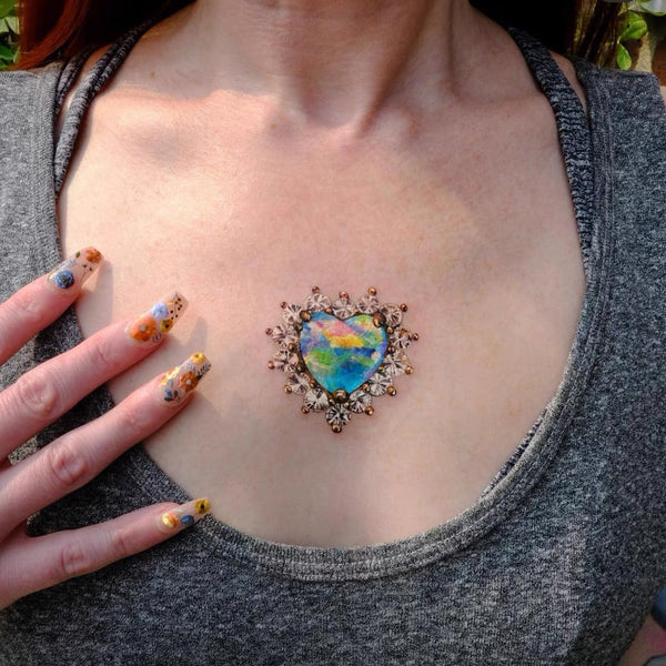 Aurora Opal Heart